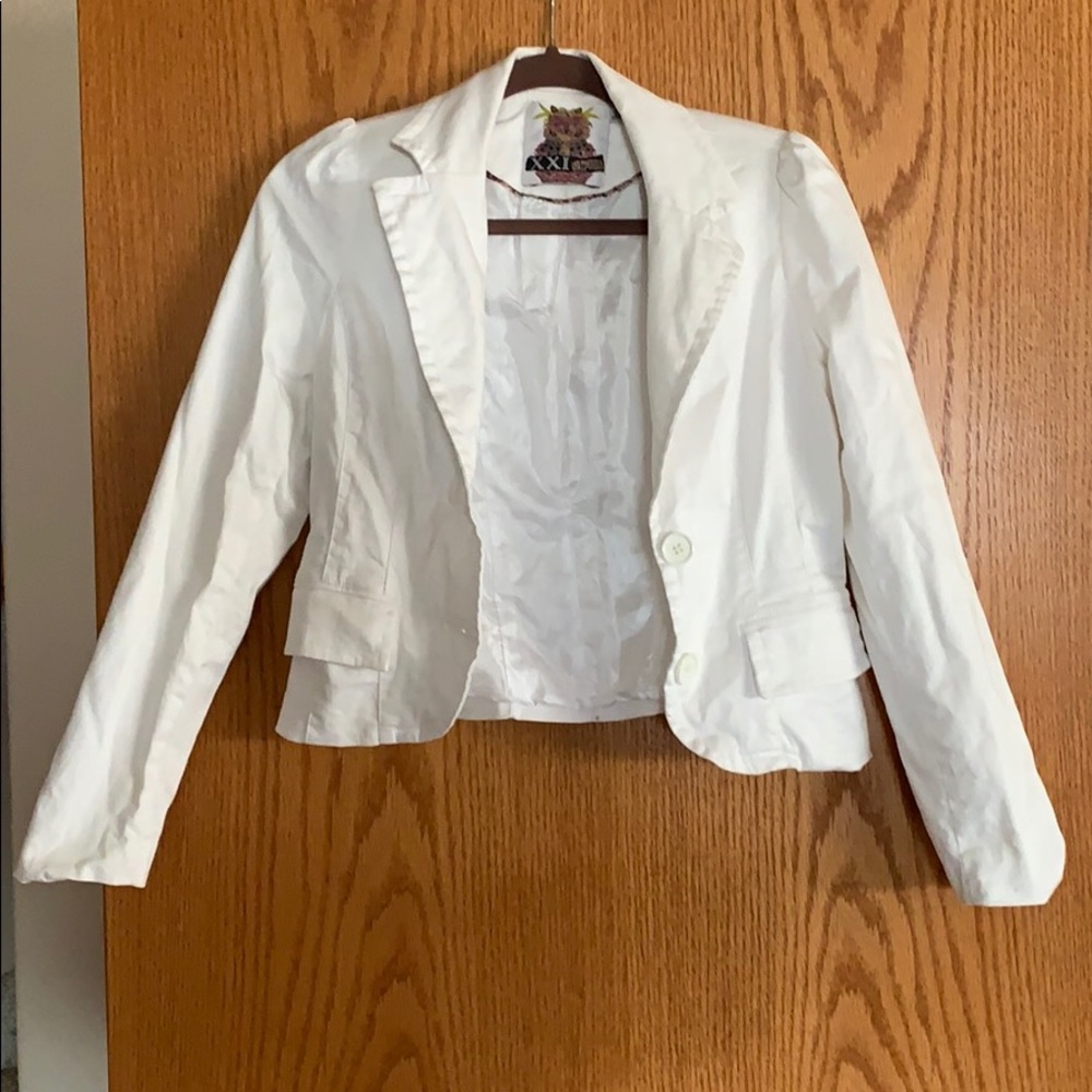 White business blazer